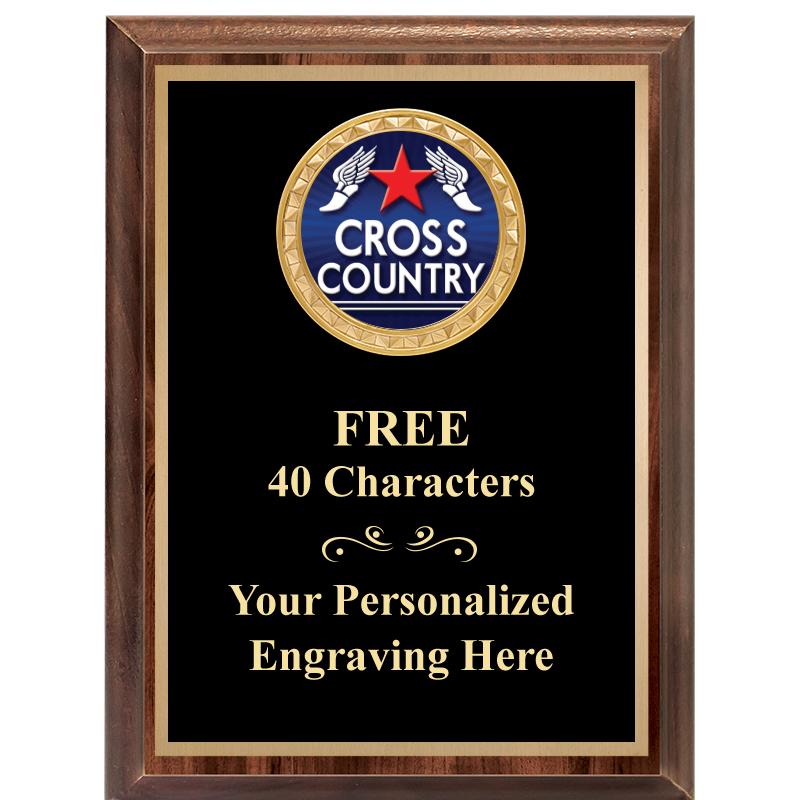 6X8 WOOD EXECUTIVE INSERT PLAQ