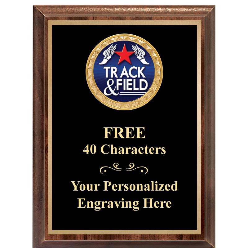 6X8 WOOD EXECUTIVE INSERT PLAQ