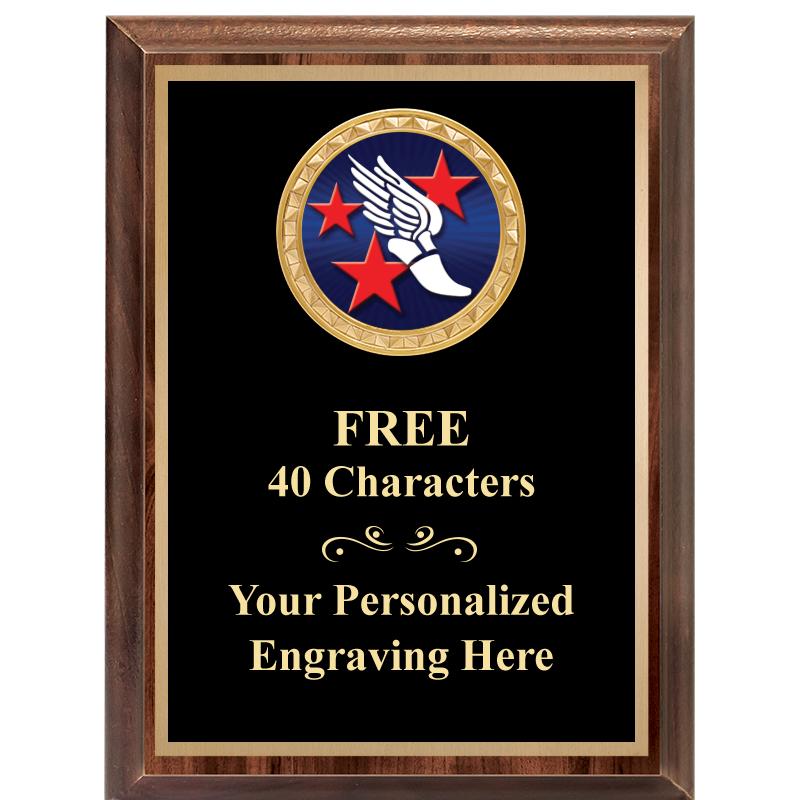 6X8 WOOD EXECUTIVE INSERT PLAQ