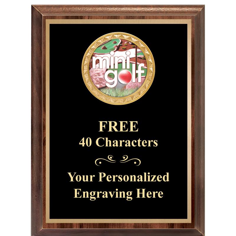 6X8 WOOD EXECUTIVE INSERT PLAQ