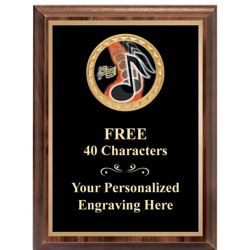 6X8 WOOD EXECUTIVE INSERT PLAQ