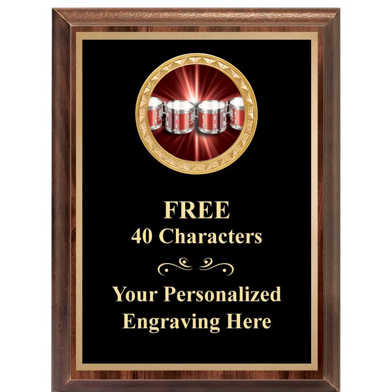 6X8 WOOD EXECUTIVE INSERT PLAQ