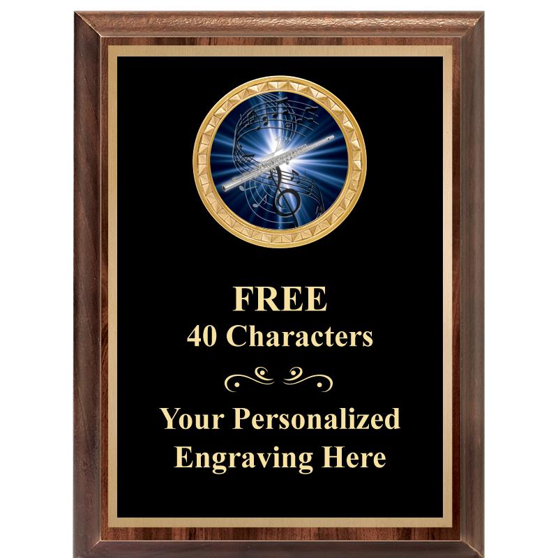 6X8 WOOD EXECUTIVE INSERT PLAQ