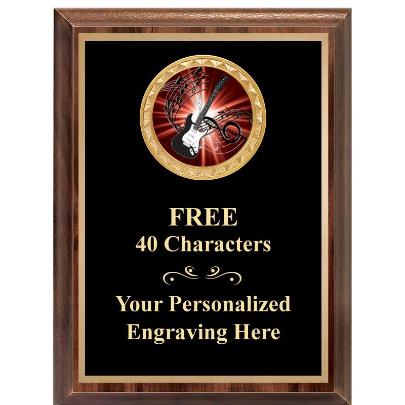 6X8 WOOD EXECUTIVE INSERT PLAQ