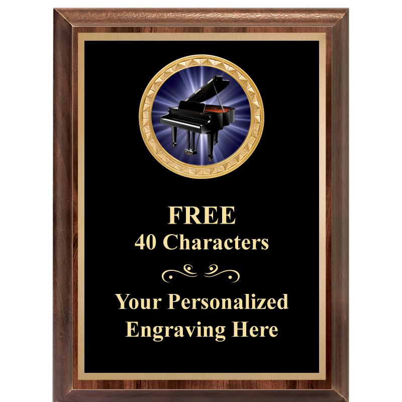 6X8 WOOD EXECUTIVE INSERT PLAQ