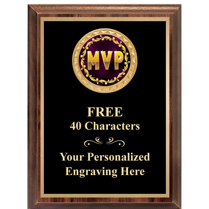 6X8 WOOD EXECUTIVE INSERT PLAQ