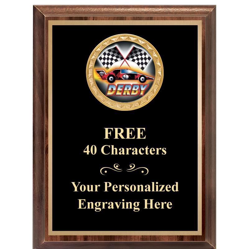 6X8 WOOD EXECUTIVE INSERT PLAQ