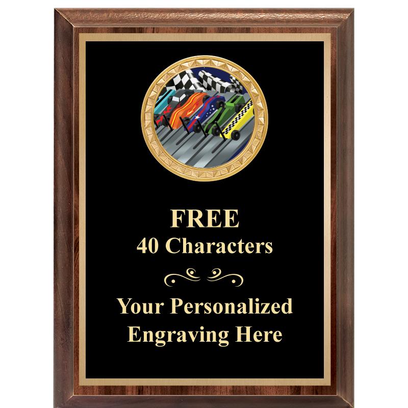 6X8 WOOD EXECUTIVE INSERT PLAQ