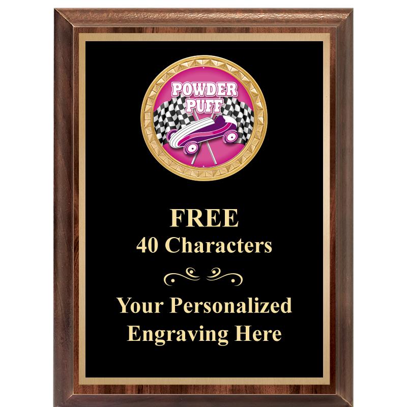 6X8 WOOD EXECUTIVE INSERT PLAQ