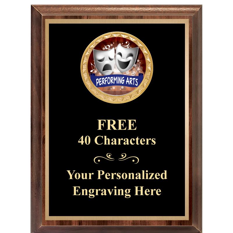 6X8 WOOD EXECUTIVE INSERT PLAQ