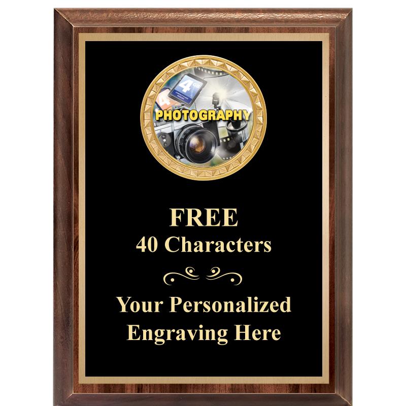 6X8 WOOD EXECUTIVE INSERT PLAQ