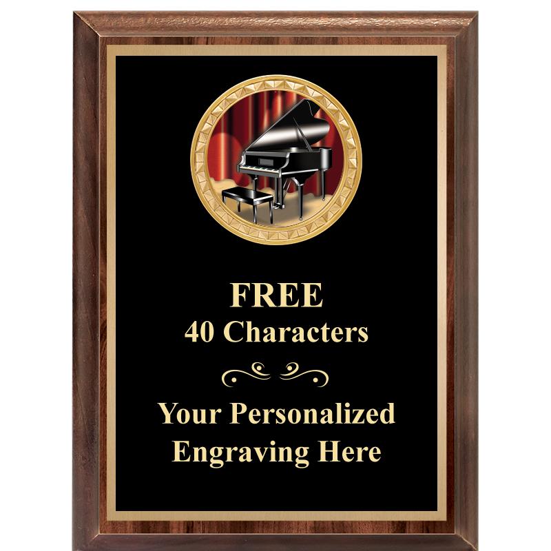 6X8 WOOD EXECUTIVE INSERT PLAQ