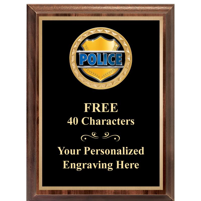 6X8 WOOD EXECUTIVE INSERT PLAQ