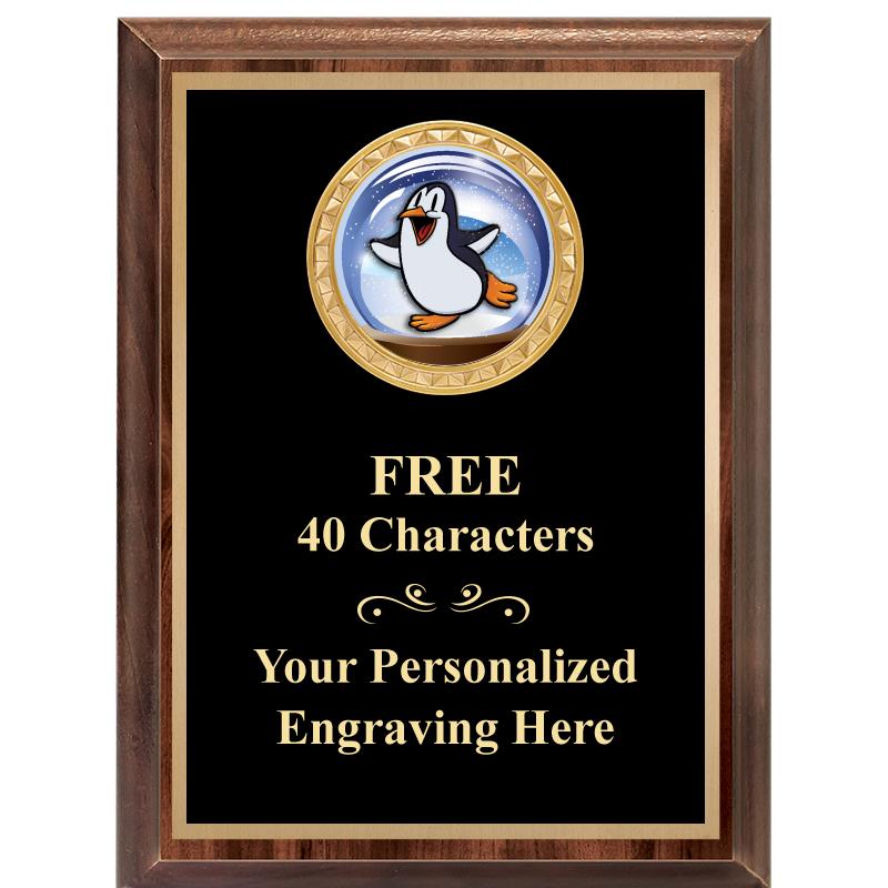 6X8 WOOD EXECUTIVE INSERT PLAQ