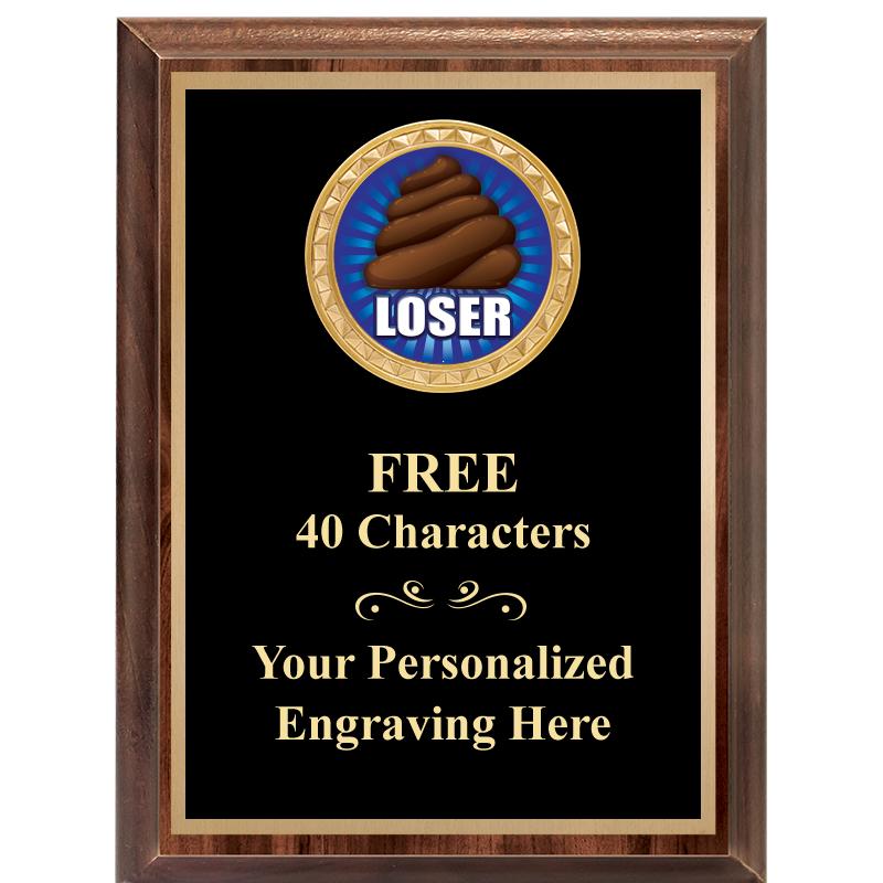 6X8 WOOD EXECUTIVE INSERT PLAQ