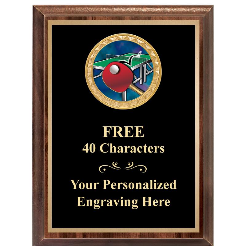 6X8 WOOD EXECUTIVE INSERT PLAQ