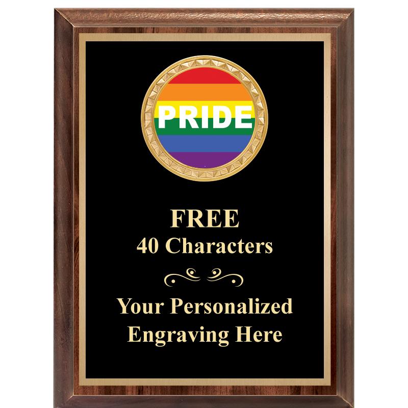 6X8 WOOD EXECUTIVE INSERT PLAQ