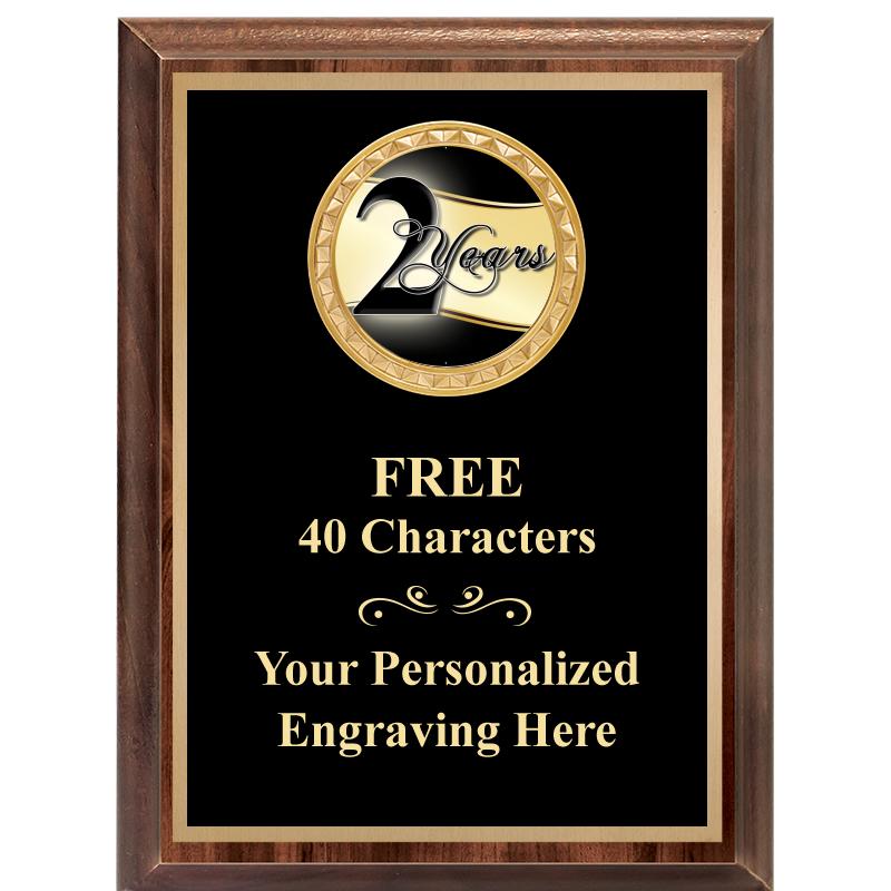 6X8 WOOD EXECUTIVE INSERT PLAQ