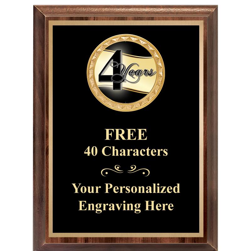 6X8 WOOD EXECUTIVE INSERT PLAQ