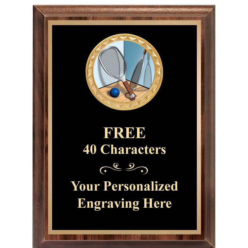 6X8 WOOD EXECUTIVE INSERT PLAQ