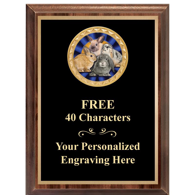 6X8 WOOD EXECUTIVE INSERT PLAQ