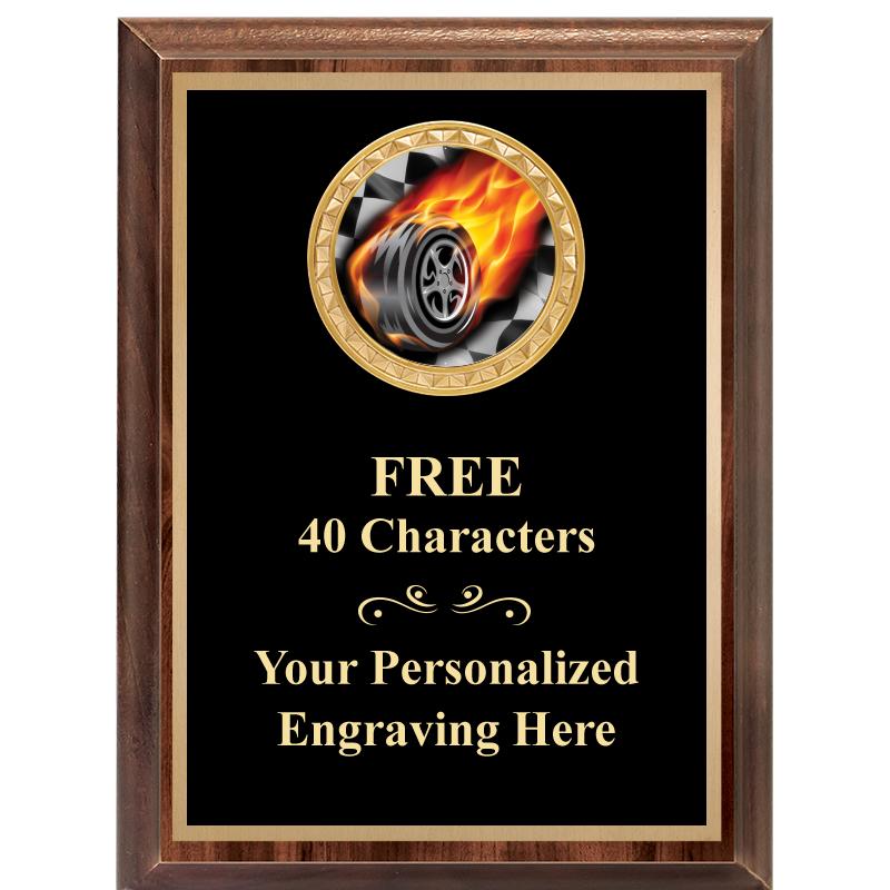 6X8 WOOD EXECUTIVE INSERT PLAQ