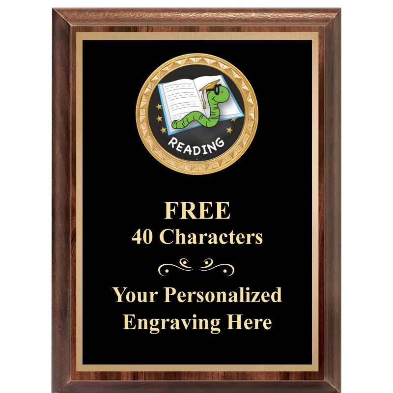 6X8 WOOD EXECUTIVE INSERT PLAQ