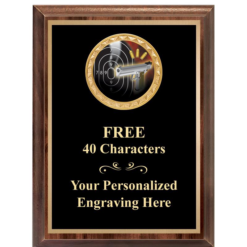 6X8 WOOD EXECUTIVE INSERT PLAQ