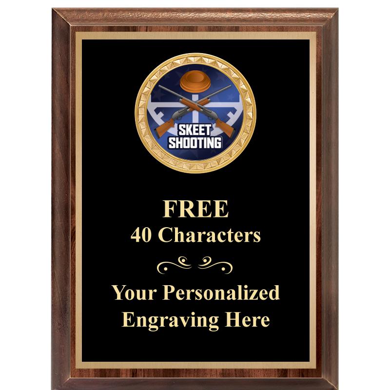 6X8 WOOD EXECUTIVE INSERT PLAQ