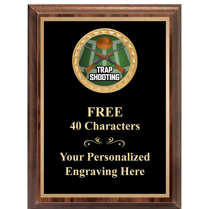 6X8 WOOD EXECUTIVE INSERT PLAQ