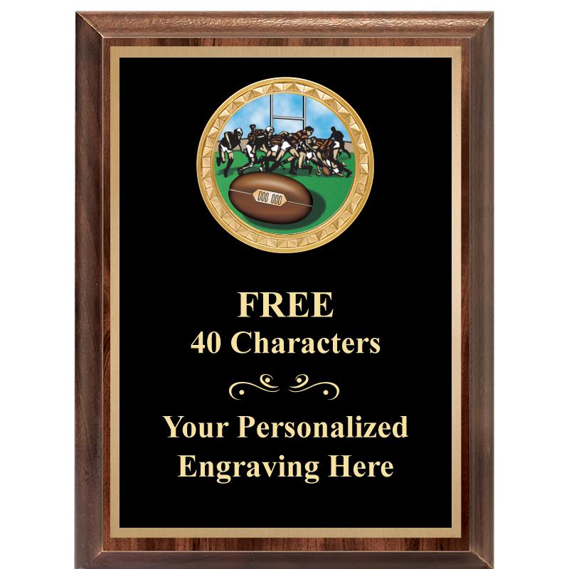 6X8 WOOD EXECUTIVE INSERT PLAQ