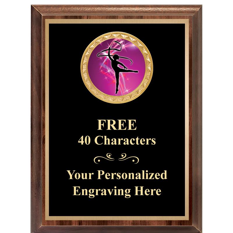 6X8 WOOD EXECUTIVE INSERT PLAQ