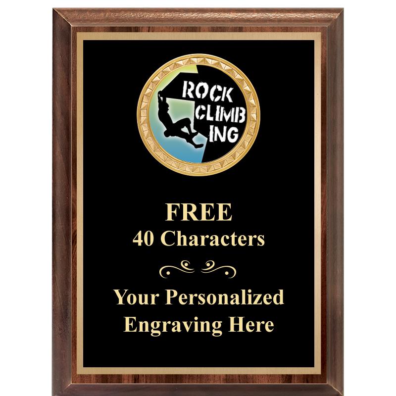 6X8 WOOD EXECUTIVE INSERT PLAQ