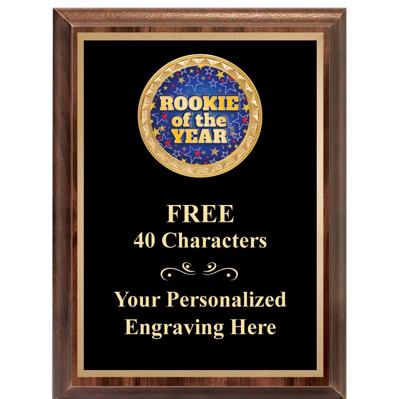 6X8 WOOD EXECUTIVE INSERT PLAQ