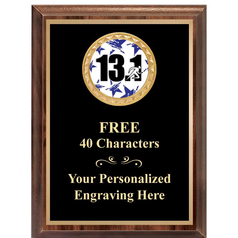 6X8 WOOD EXECUTIVE INSERT PLAQ