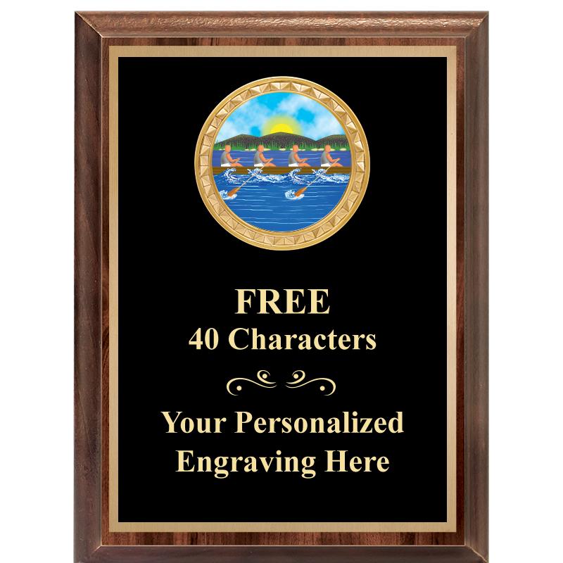 6X8 WOOD EXECUTIVE INSERT PLAQ