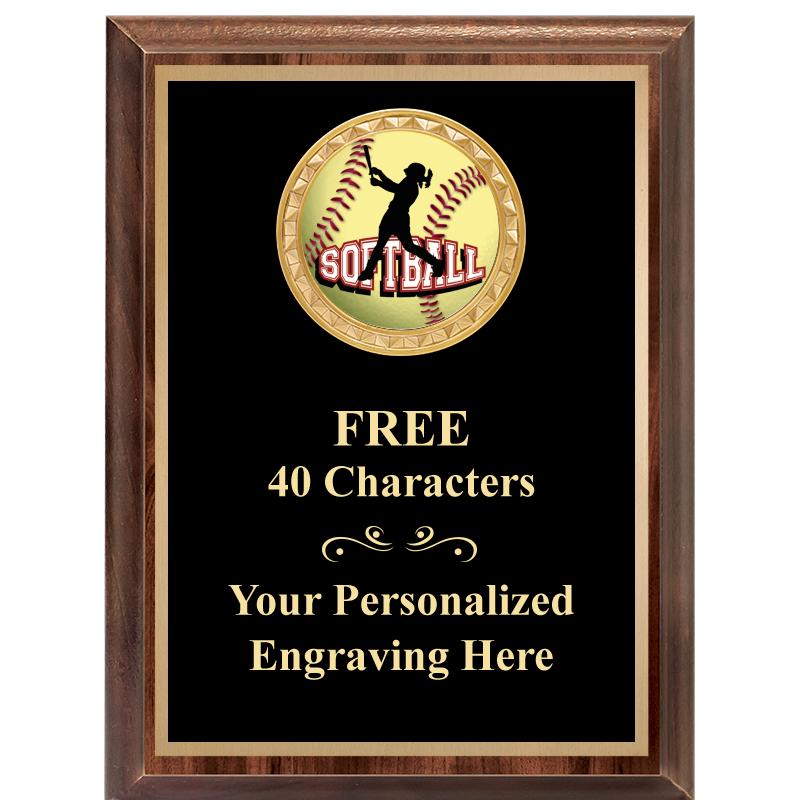 6X8 WOOD EXECUTIVE INSERT PLAQ