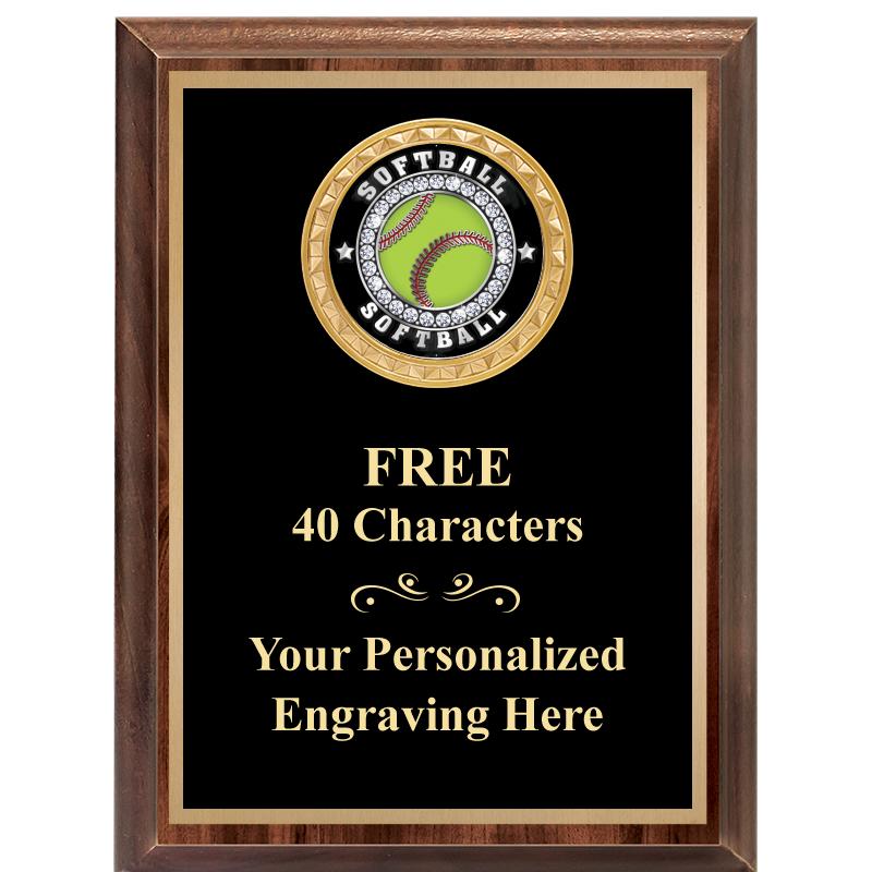 6X8 WOOD EXECUTIVE INSERT PLAQ