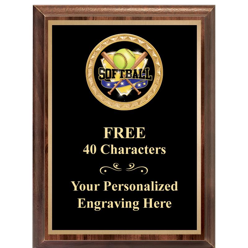 6X8 WOOD EXECUTIVE INSERT PLAQ