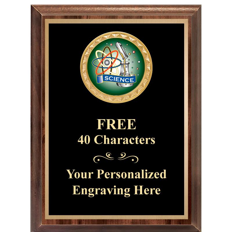 6X8 WOOD EXECUTIVE INSERT PLAQ