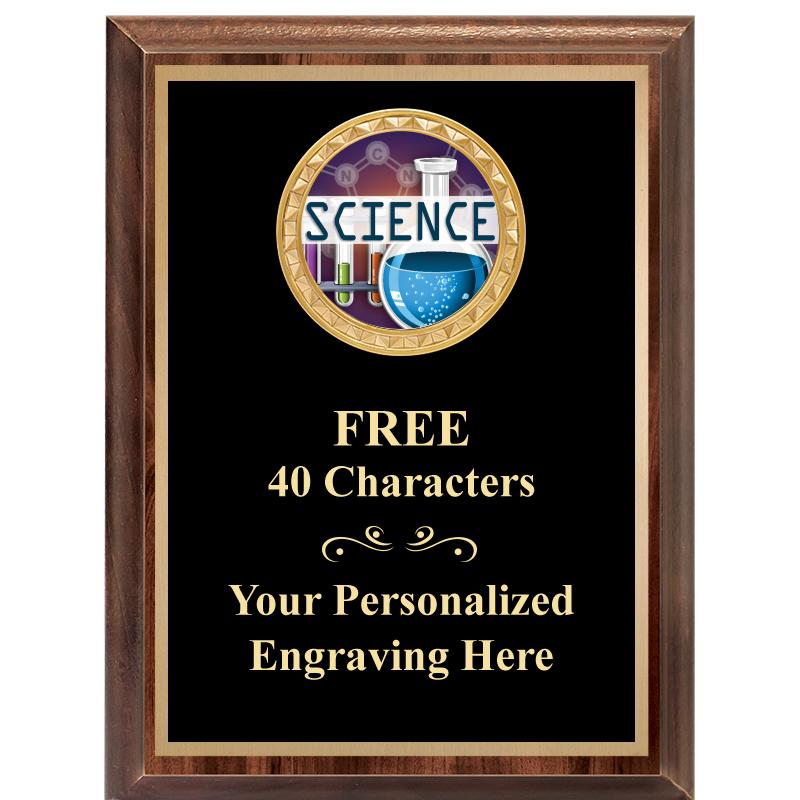 6X8 WOOD EXECUTIVE INSERT PLAQ