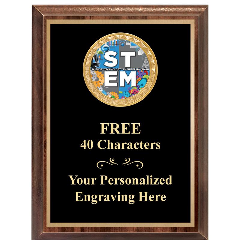 6X8 WOOD EXECUTIVE INSERT PLAQ