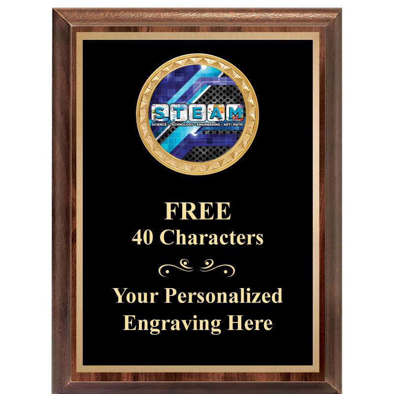 6X8 WOOD EXECUTIVE INSERT PLAQ