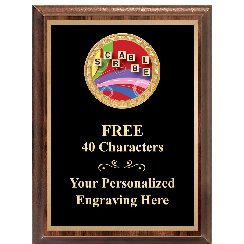 6X8 WOOD EXECUTIVE INSERT PLAQ