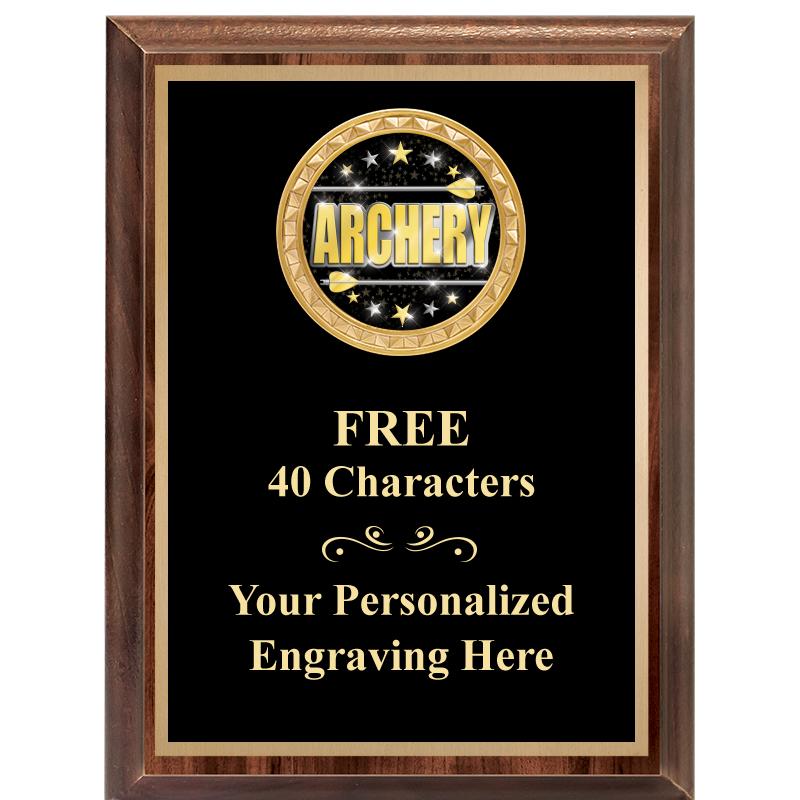 6X8 WOOD EXECUTIVE INSERT PLAQ