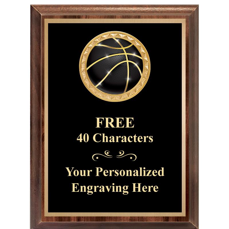 6X8 WOOD EXECUTIVE INSERT PLAQ