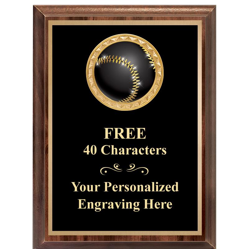 6X8 WOOD EXECUTIVE INSERT PLAQ