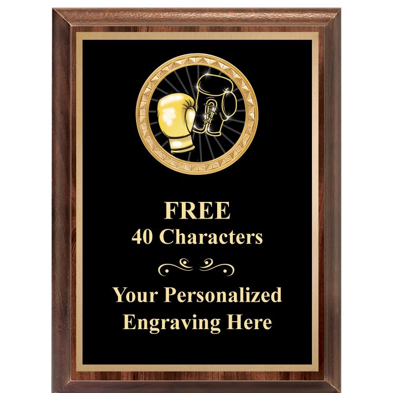 6X8 WOOD EXECUTIVE INSERT PLAQ