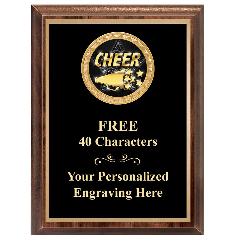 6X8 WOOD EXECUTIVE INSERT PLAQ