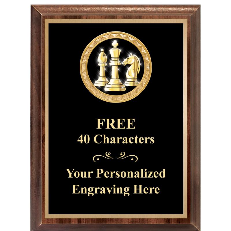 6X8 WOOD EXECUTIVE INSERT PLAQ